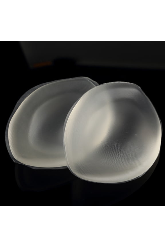 Transparent Silicone Bra Inserts Padded Push Up Small Abalone Shape for Bust Enhancement and Shaping