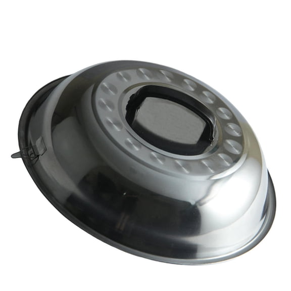 HONMEET 30cm Stainless Steel Pot Cover with Large Handle, Anti-Oil Splash Lid for Kitchen Cooking, Heat and Steam Retention