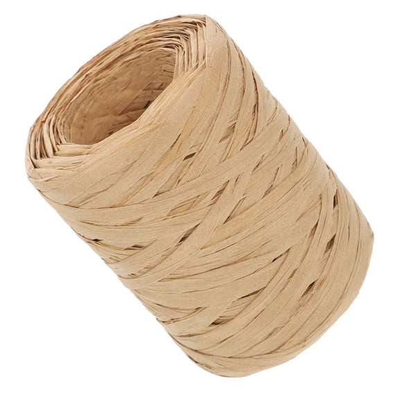 HONMEET Khaki Raffia Paper Rope, Craft Twine for Wrapping, Bouquet Tying, Scrapbooking and Party Decorations