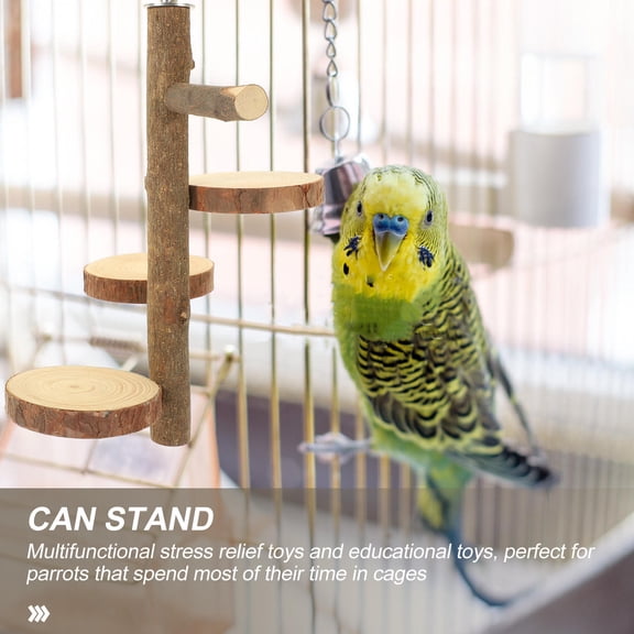 HONMEET Brown Pet Climbing Board Springboard for Parrot Entertainment