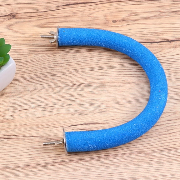 HONMEET Wooden Parrot Perch Toy for Cage Foot Exercise and Bird Enrichment 1 Piece