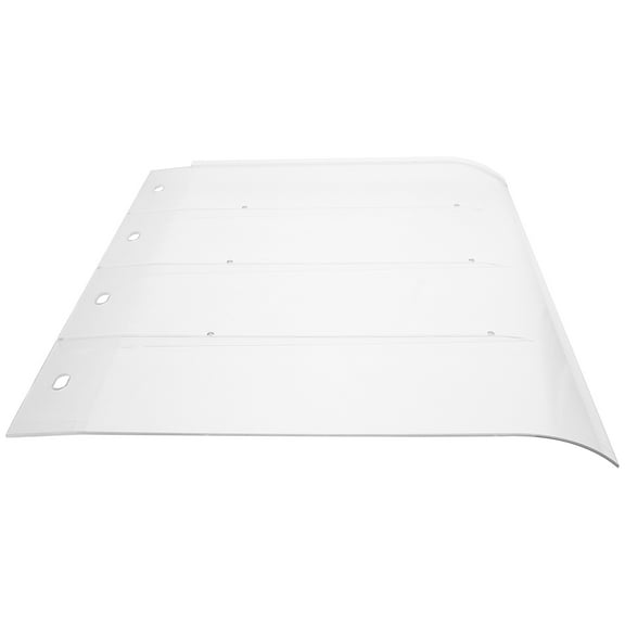 HONMEET Transparent Balcony Awning Canopy PC Material 1 Set Weatherproof Sun Shade Cover