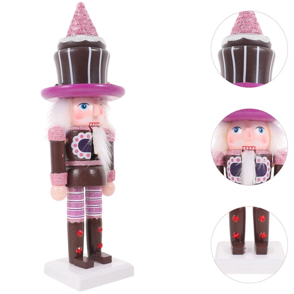 HONMEET Festive Purple Nutcracker Figurine by Honmeet for Home Decor