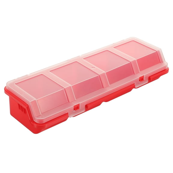 HONMEET Plastic Nuts and Bolts Organizer Box with Lid for Workshop and DIY Storage