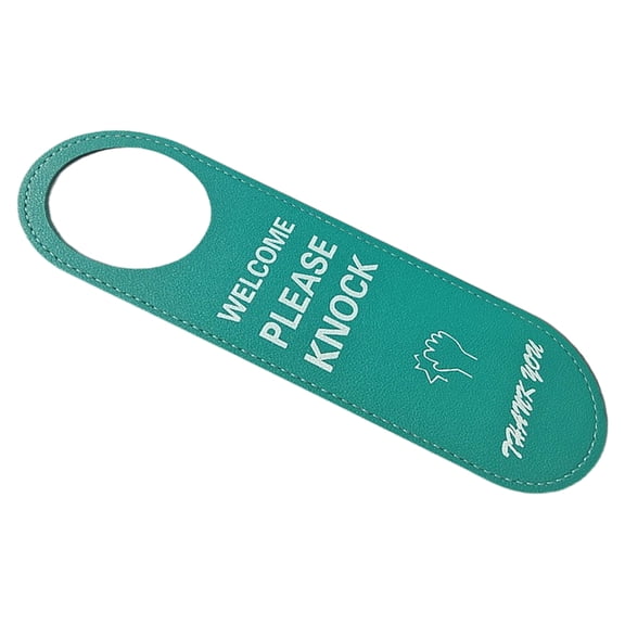 HONMEET Green PVC Door Sign with Please Knock Privacy Indicator for Office and Home Use, 1 Piece