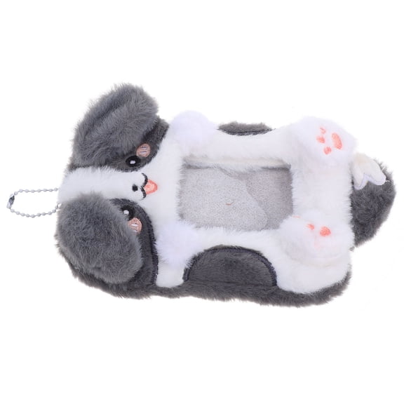 HONMEET Plush Border Collie Id Badge Holder Multicolor for Office Use Adorable Shape
