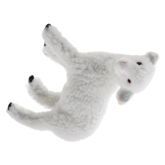 HONMEET Decorative Sheep Plush Sheep Figurine White 1Pack