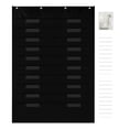 thumbnail image 1 of HONMEET Black Wall-Mounted Classroom Pocket File Holder Organizer for Folder, Mail, Magazine Storage and Office Supplies, 1 of 8