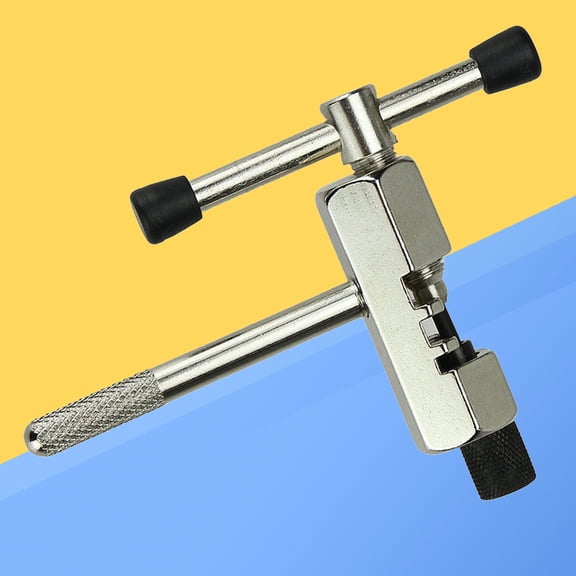 HONMEET Portable Plated Silver Bike Chain Tool with Strong Build for Precise Chain Installation