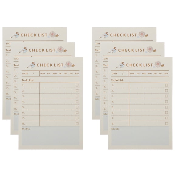 HONMEET Portable Beige Memo Pads with Sticky Tabs for Daily Planning