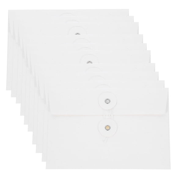 HONMEET Paper Invitation Envelopes White Compact Foldable for Greeting Cards and Parties