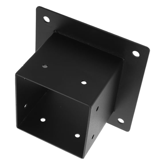 HONMEET Heavy Duty Pergola Support Bracket, Black Carbon Steel Outdoor Patio Hardware for Garden and Home Use