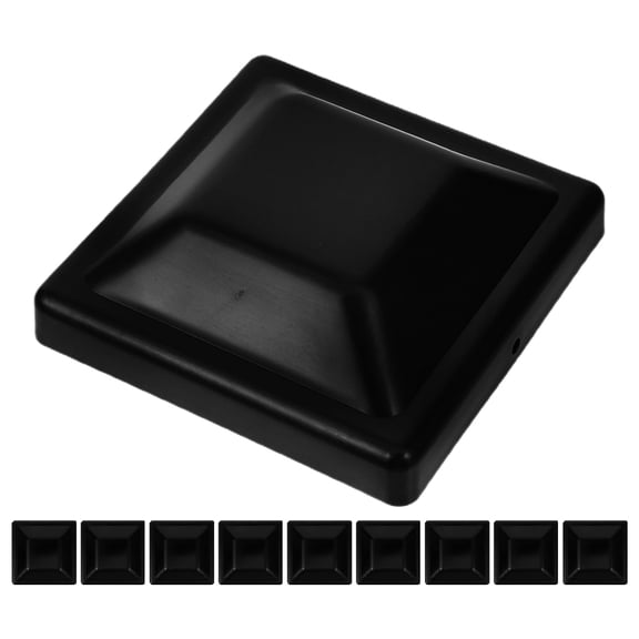 HONMEET Black Plastic Post Caps for Metal Bottle , Rust Resistant PP Material, 1 Set Protective Covers