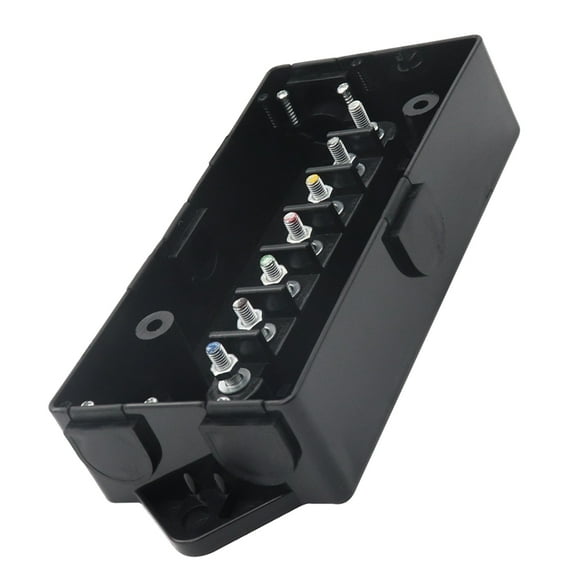 HONMEET Power Junction Box for Trailer Wiring Weatherproof Plastic Cable Connection Box