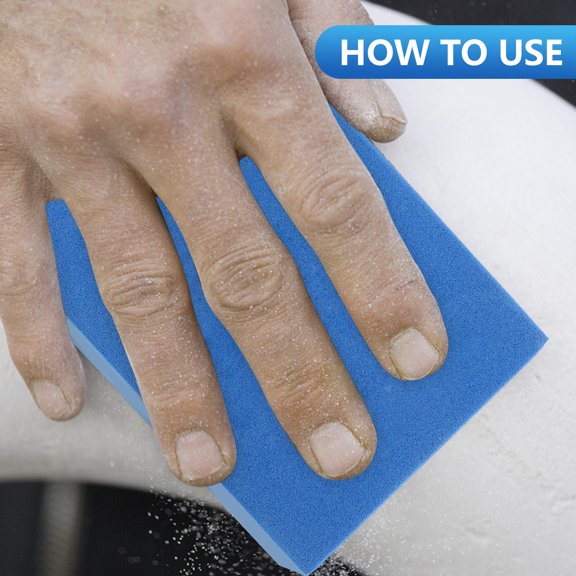 HONMEET Efficient Blue Hand Polishing Pad with Side Groove Design for Easy Grinding