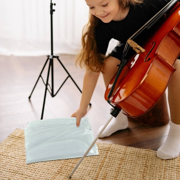 HONMEET Practical White Cello Cover Frosted Transparent Protector Easy to Clean Reusable
