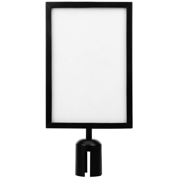 BESTYASH Professional Metal Stanchion Sign Frame for Retractable Belt Posts with Easy Carry Storage