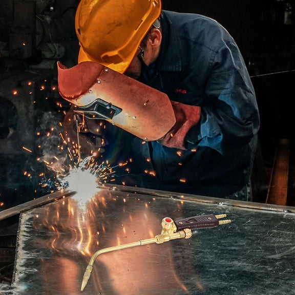 HONMEET Propane Torch with Self Ignition and Tilt Valve, Swirl Flame for Accurate Welding and Soldering Tasks
