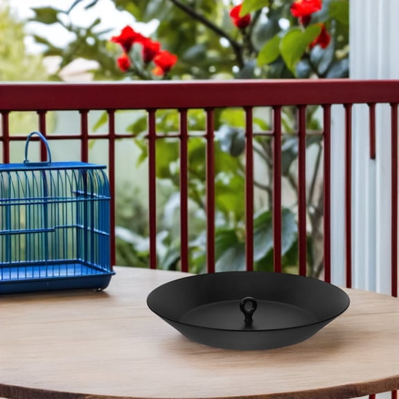 HONMEET Rainwater Collection Basin in Black for Garden and Balcony Water Catching