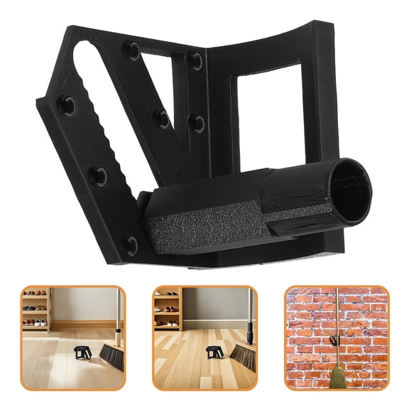 HONMEET Wall Mounted Garden Tool Organizer Rack, Black ABS Storage Hanger for Home and Outdoor Use