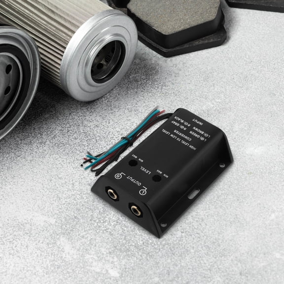 HONMEET Speaker Level Converter Car Audio Converter Black 1Pack