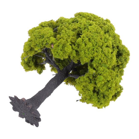 HONMEET Green Plastic Model Tree with Realistic Foliage for Architectural Models and Decorative Displays