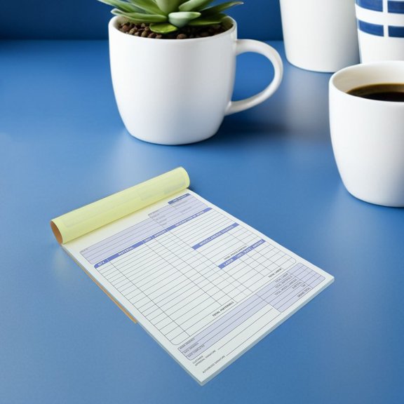 HONMEET Receipt Pad for Rent with Carbon Copy and Perforated Pages for Smooth Detachment and Archiving