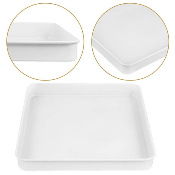 HONMEET Rectangle Baking Pan Carbon Steel Cake Roll Tray Non Stick 28.9X28.9X1.4in 1Set