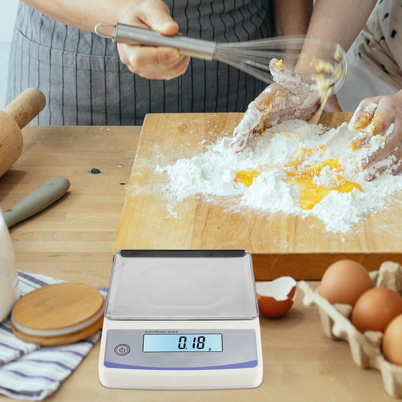 HONMEET Rectangular Stainless Steel Digital Food Scale Pan Tray for Home Use with Stable Feet Base