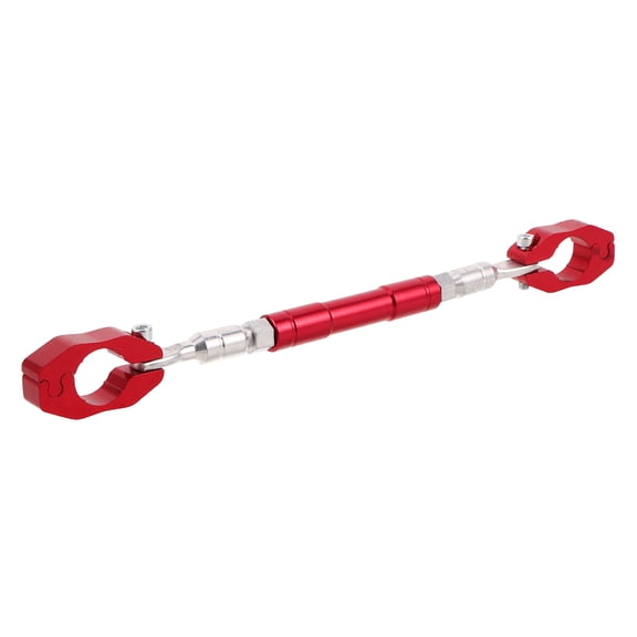 HONMEET Red Adjustable Motorcycle Handlebar Reinforcement Bar with Shock Absorber for Enhanced Stability and Safety