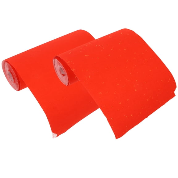 HONMEET Red Calligraphy Writing Paper Roll for Spring Festival Durable Craft Paper