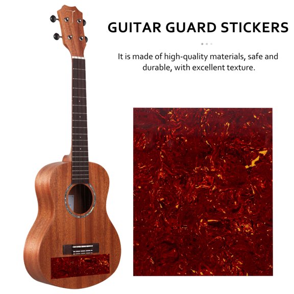 HONMEET Red Guitar Stickers Set Pickguard Protector Anti-Scratch Protective Board Stickers for Guitar Accessories