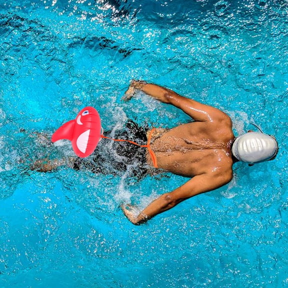 HONMEET Red Inflatable Swimming Buoy for Open Water Visibility and Safety Float