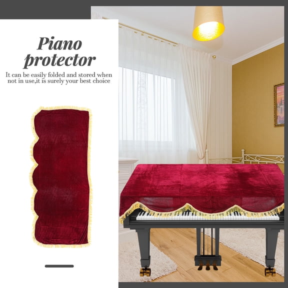 Alasum Protective Red Cover for Electric Piano Keyboard Dust and Scratch Resistant Material