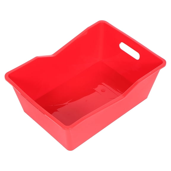 HONMEET Red Reusable Plastic Beer Bucket for Parties and Events with Integrated Handle and Versatile Use
