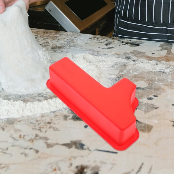 HONMEET Red Silicone Number Cake Mold 3D Pan for Baking Cakes, Pastries, and Professional Dessert Making