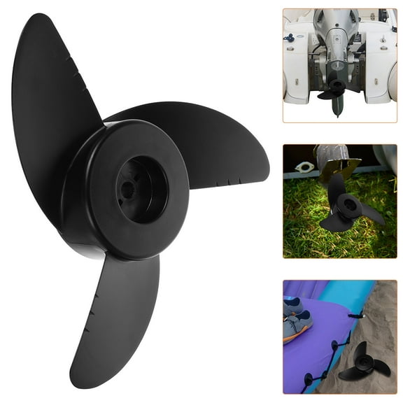 HONMEET Black Trolling Motor Propeller for Boats, High Performance, Easy Installation, Compatible with Most Electric Trolling Motors