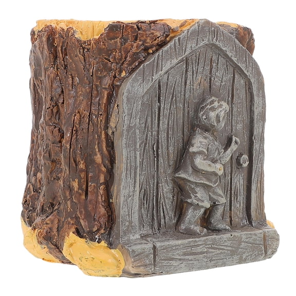 HONMEET Small Pots for Succulents Resin Flower Pots Coffee 1Pack