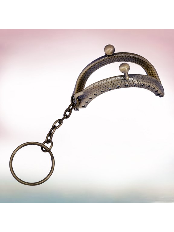 Retro Golden Clasp Bag Frame for Key Chains and Wallet Crafts