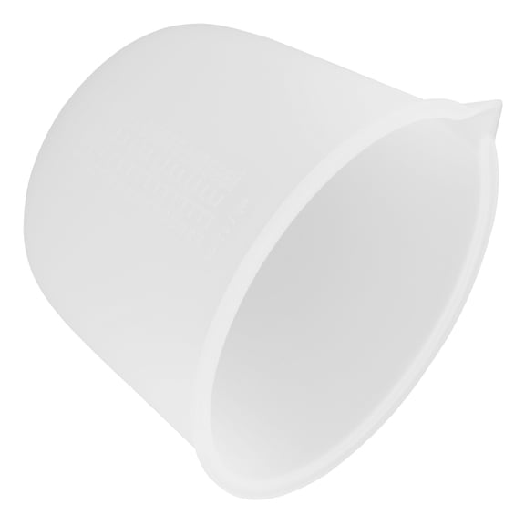 HONMEET Reusable White Silicone Measuring Cup with Pour Spout for Crafting Liquids