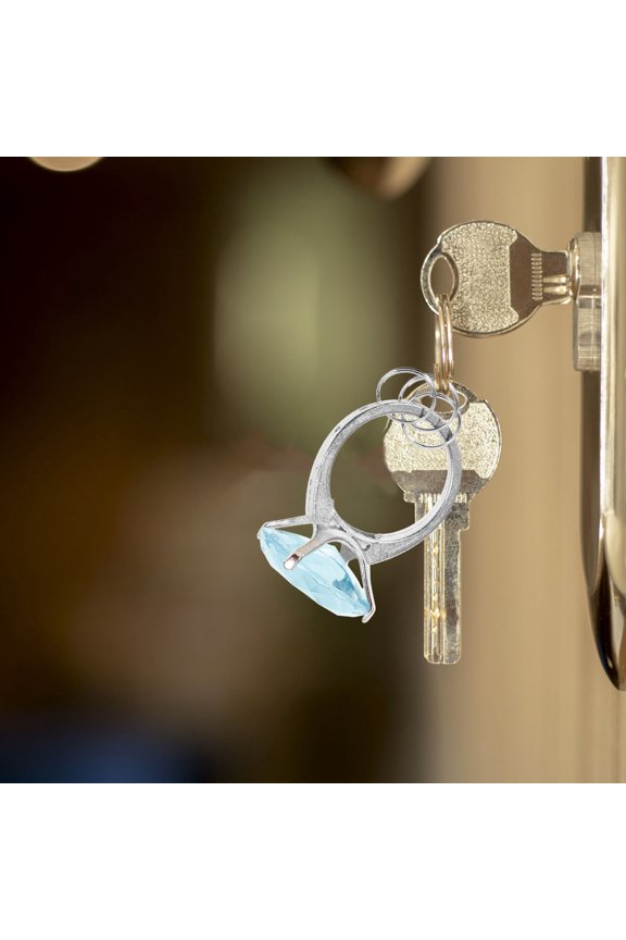 Rhinestone Keychain Wedding Accessories Key Holder 1Pack for Couples