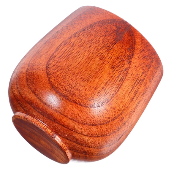 HONMEET Rustic Sake Cups Brown Wood 1Pack
