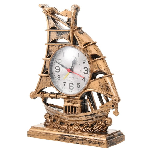 HONMEET Novelty Table Clock Golden 1Pack 8.3X6.3X2.0In