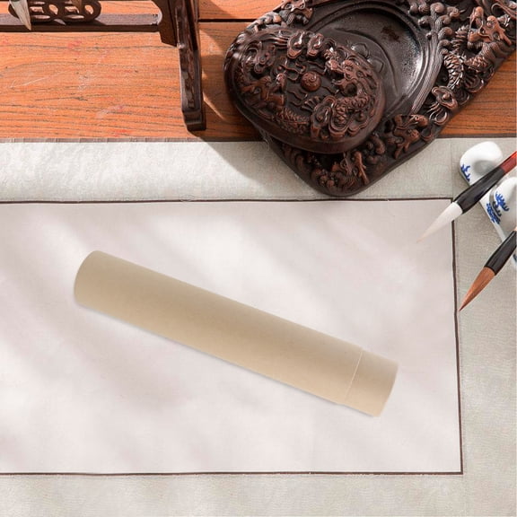 HONMEET Telescoping Paper Poster Storage Tube with Khaki Scroll Holder
