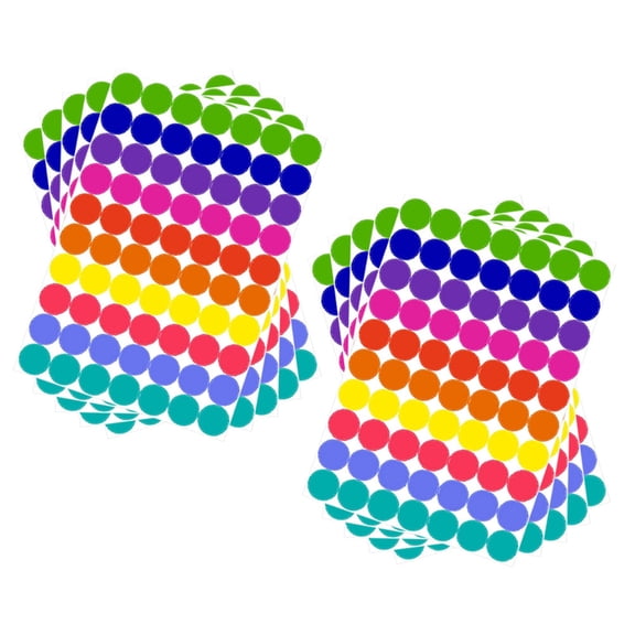 HONMEET Assorted Color Round Paper Stickers for Envelope Sealing, Crafting, and Decoration, Multipurpose Label Seals