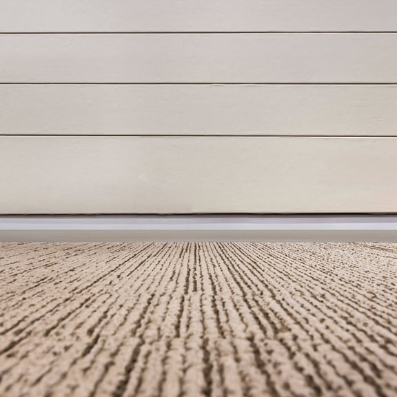 HONMEET Grey PVC Self-Adhesive Sliding Door Ramp 2m Floor Transition Strip for Smooth Threshold and Home Floor Access