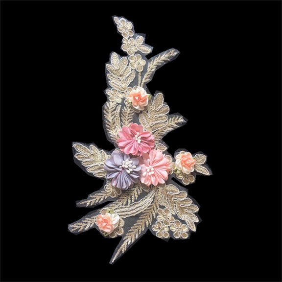 HONMEET Sewing Appliques Multi Colored Flowers for Clothes and Crafts