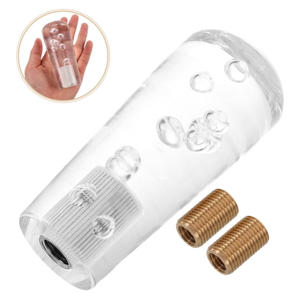 HONMEET Universal Car Shift Lever Crystal Bubble Knob Replacement Stick Easy to Install Gear Shift Handle