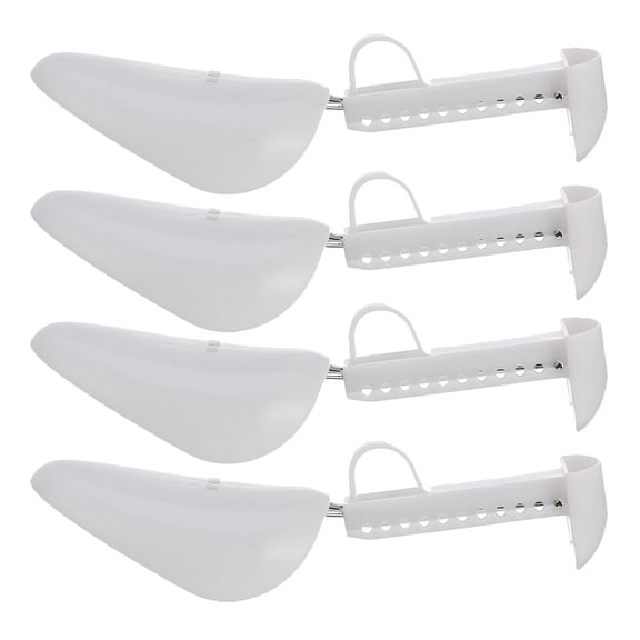 HONMEET 2 Pairs Boot Shoe Stretchers for Mens Shoes, Clear PP with Metal-Plated Anti-Wrinkle Support Inserts