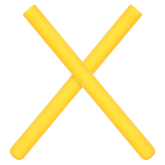 HONMEET 2Pcs Silicone Drumstick Caps Yellow Protective Covers for Quiet Drumsticks and Drum Accessories
